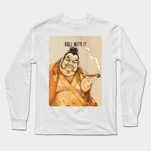 Puff Sumo: Roll With It and Chill Long Sleeve T-Shirt